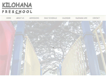 Tablet Screenshot of kilohanapreschool.com